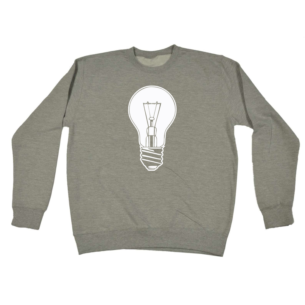 Light Bulb White - Funny Sweatshirt