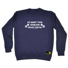 Swps My Quiet Time Involves Heavy Metal - Funny Sweatshirt