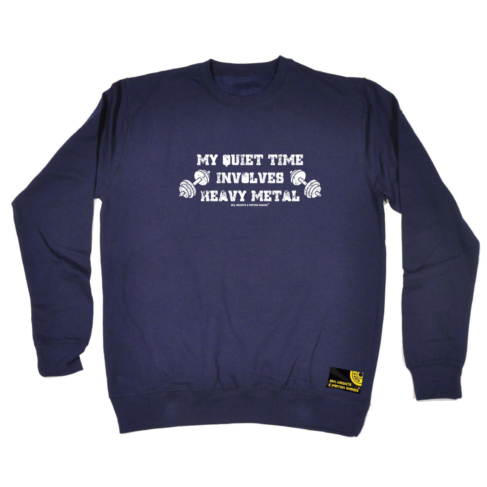 Swps My Quiet Time Involves Heavy Metal - Funny Sweatshirt