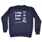 Looks Acts Feels 50 - Funny Sweatshirt