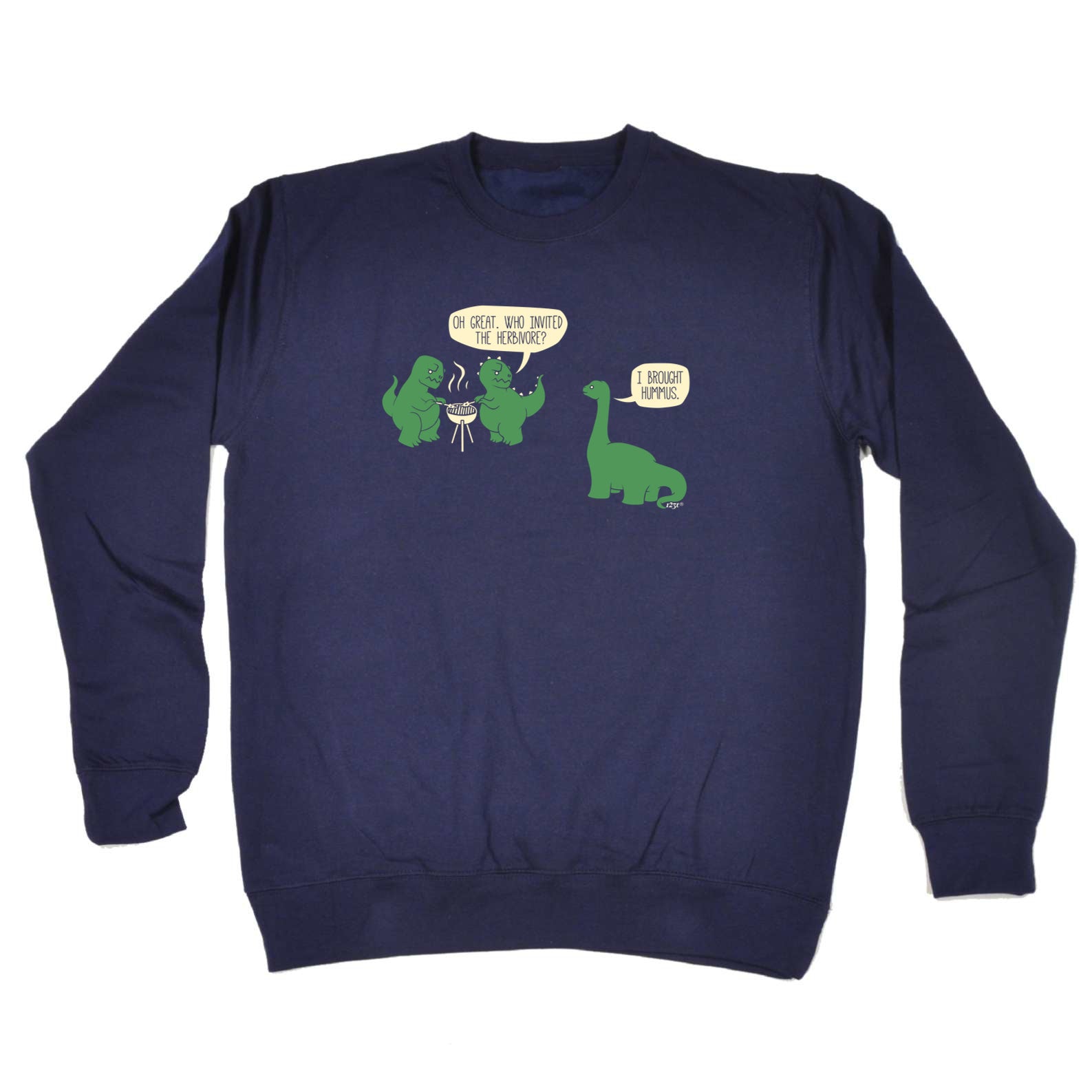 Invited The Herbivore Dinosaur - Funny Sweatshirt