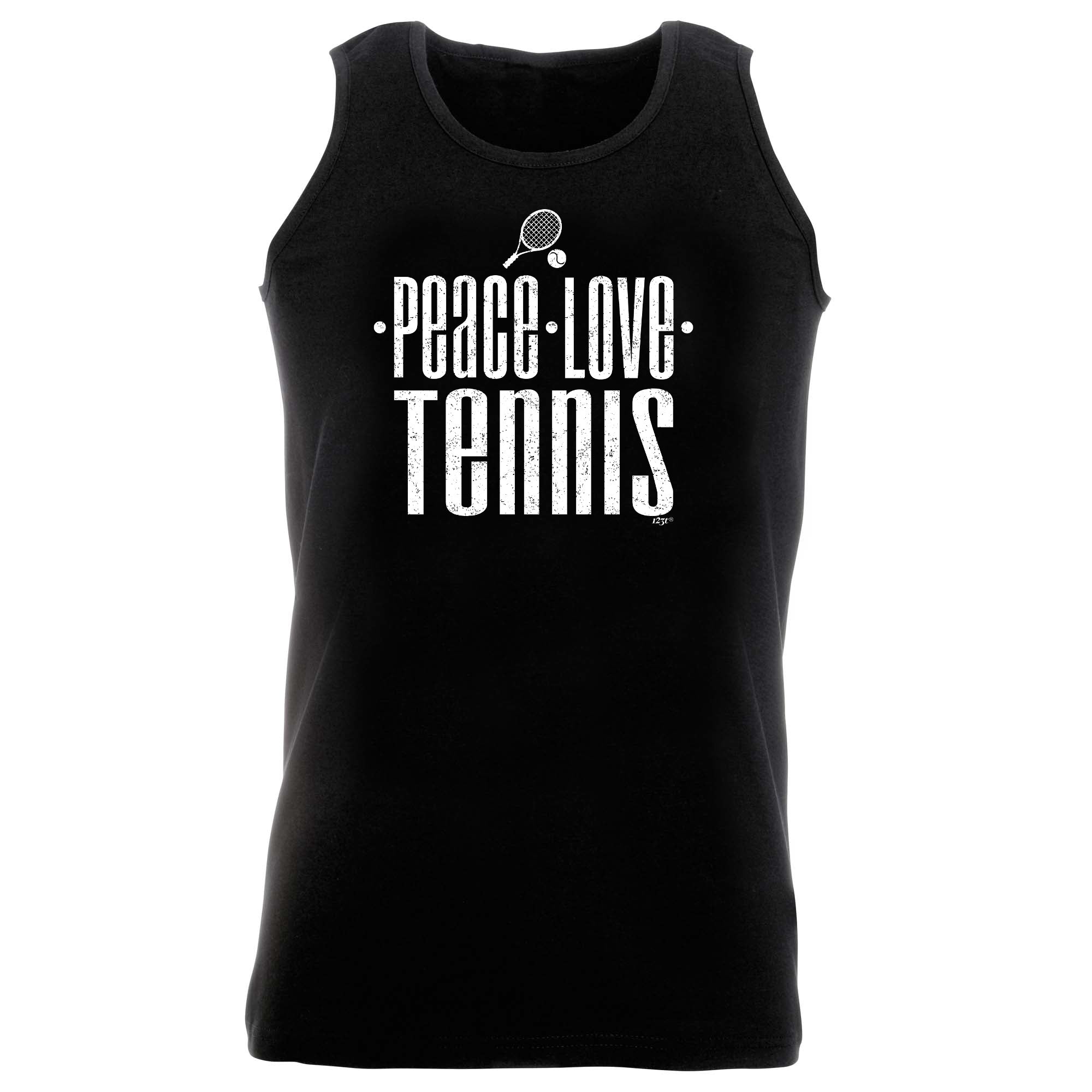 Peace Love Tennis - Funny Vest Singlet Unisex Tank Top