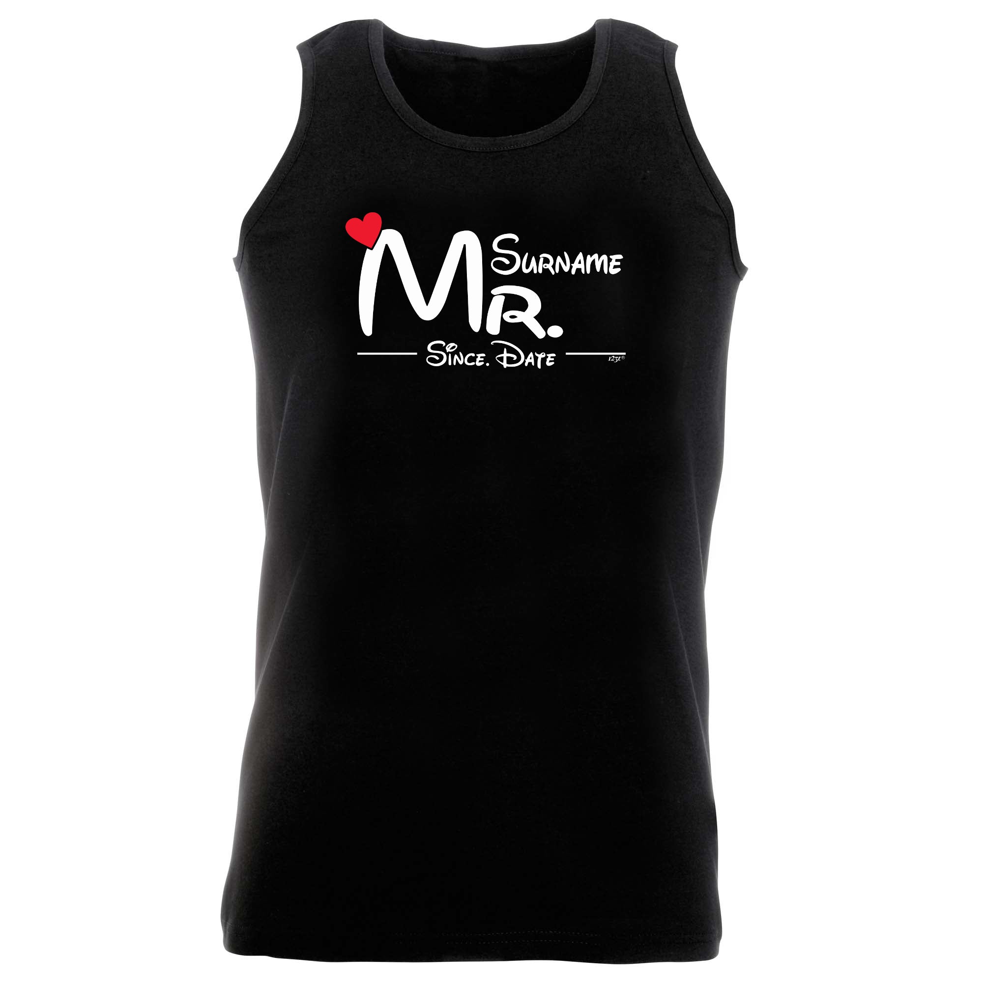 Surname Heart Mr Since - Funny Vest Singlet Unisex Tank Top