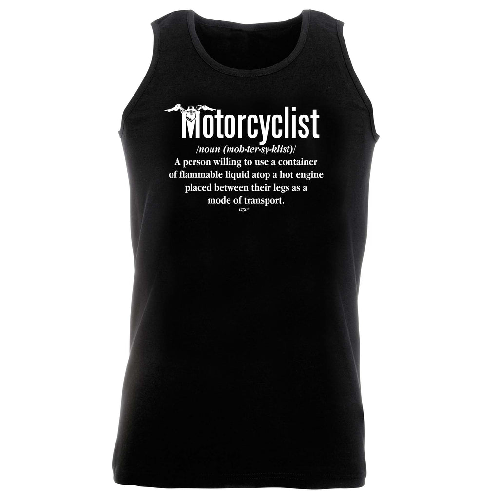 Motorcyclist Noun Motorbike - Funny Vest Singlet Unisex Tank Top