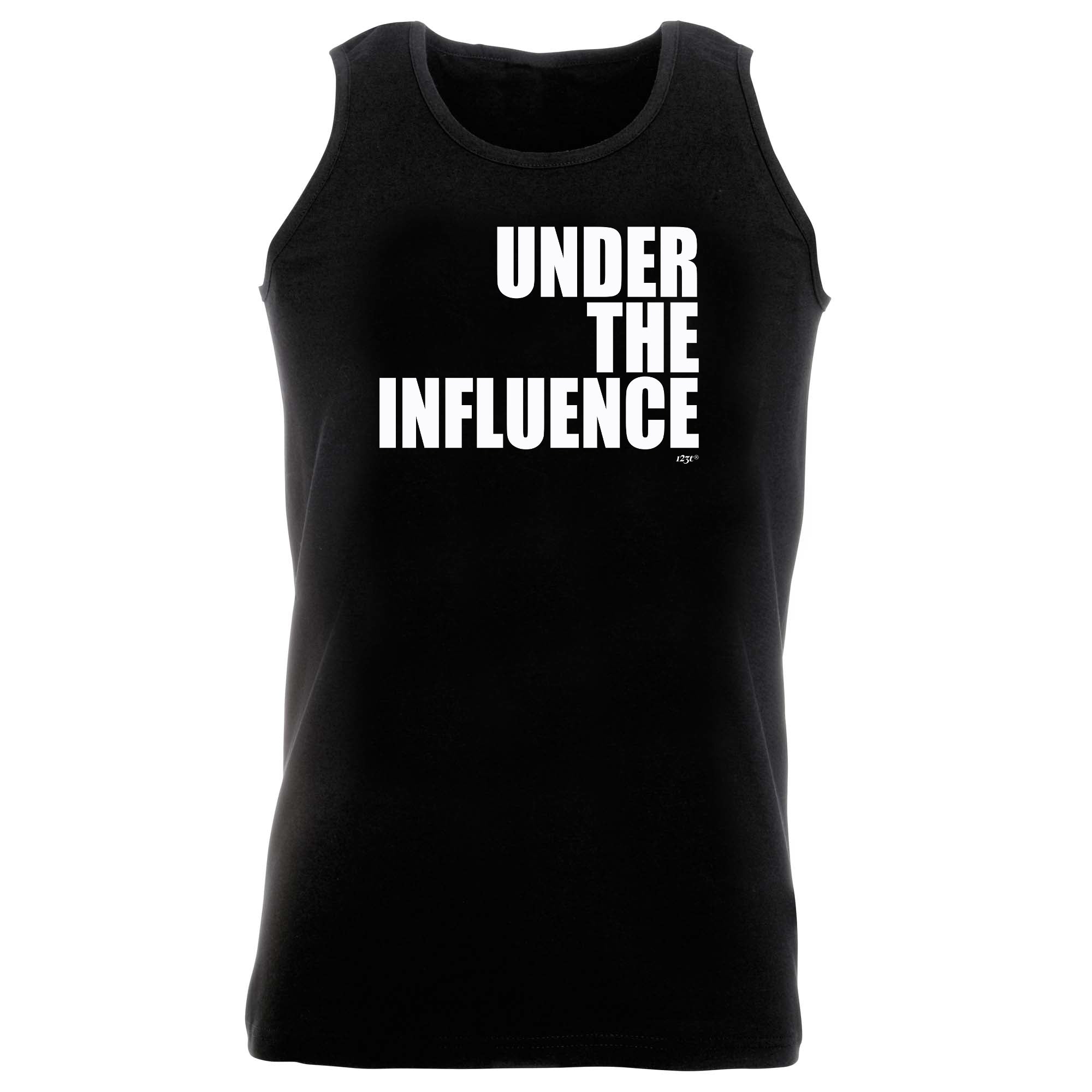 Under The Influence White - Funny Vest Singlet Unisex Tank Top