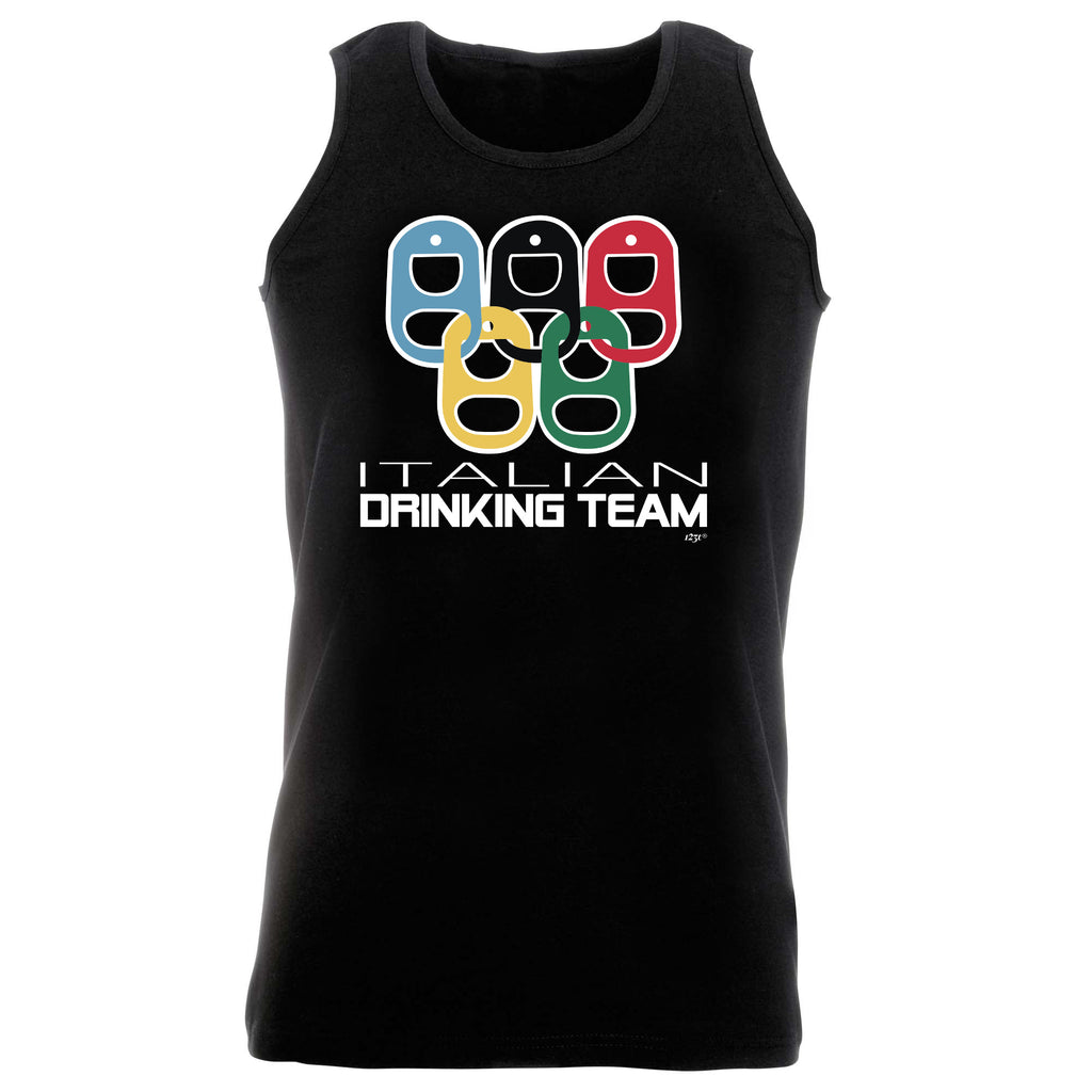 Italian Drinking Team Rings - Funny Vest Singlet Unisex Tank Top