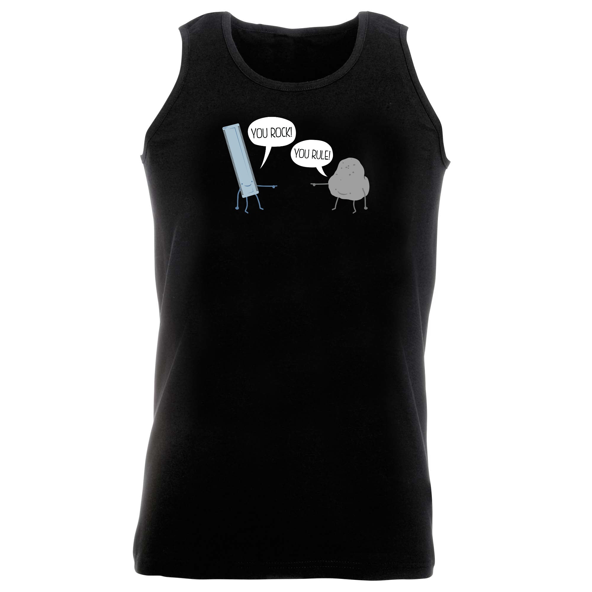 You Rock You Rule - Funny Vest Singlet Unisex Tank Top