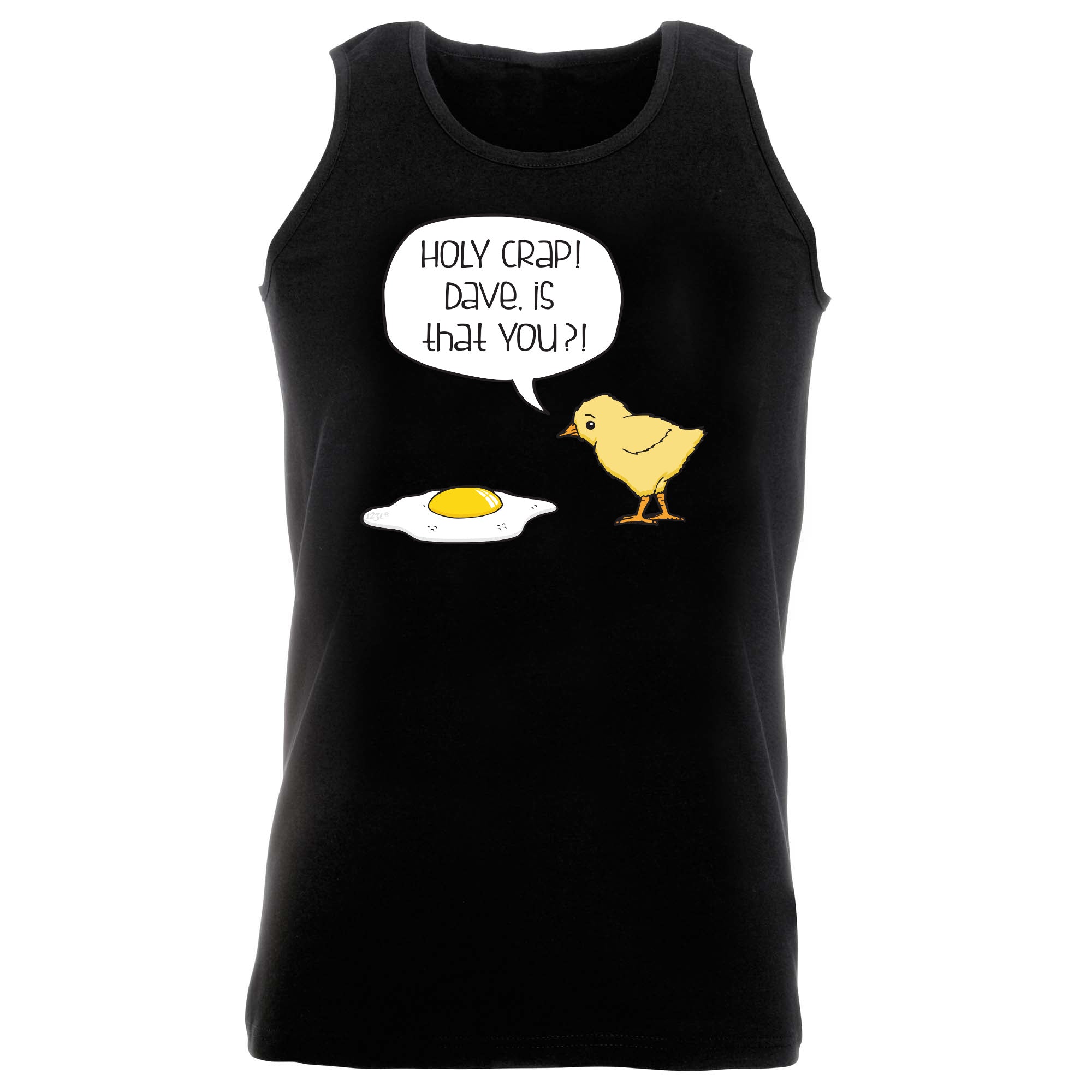 Holy Crap Dave Chicken Egg - Funny Vest Singlet Unisex Tank Top