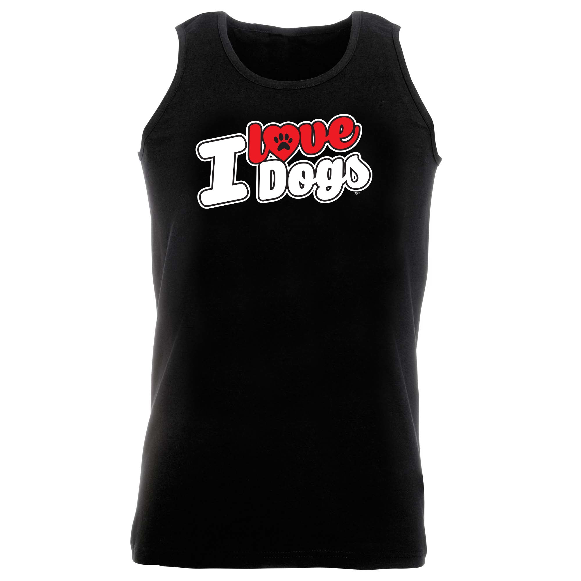 Love Dogs Stencil - Funny Vest Singlet Unisex Tank Top