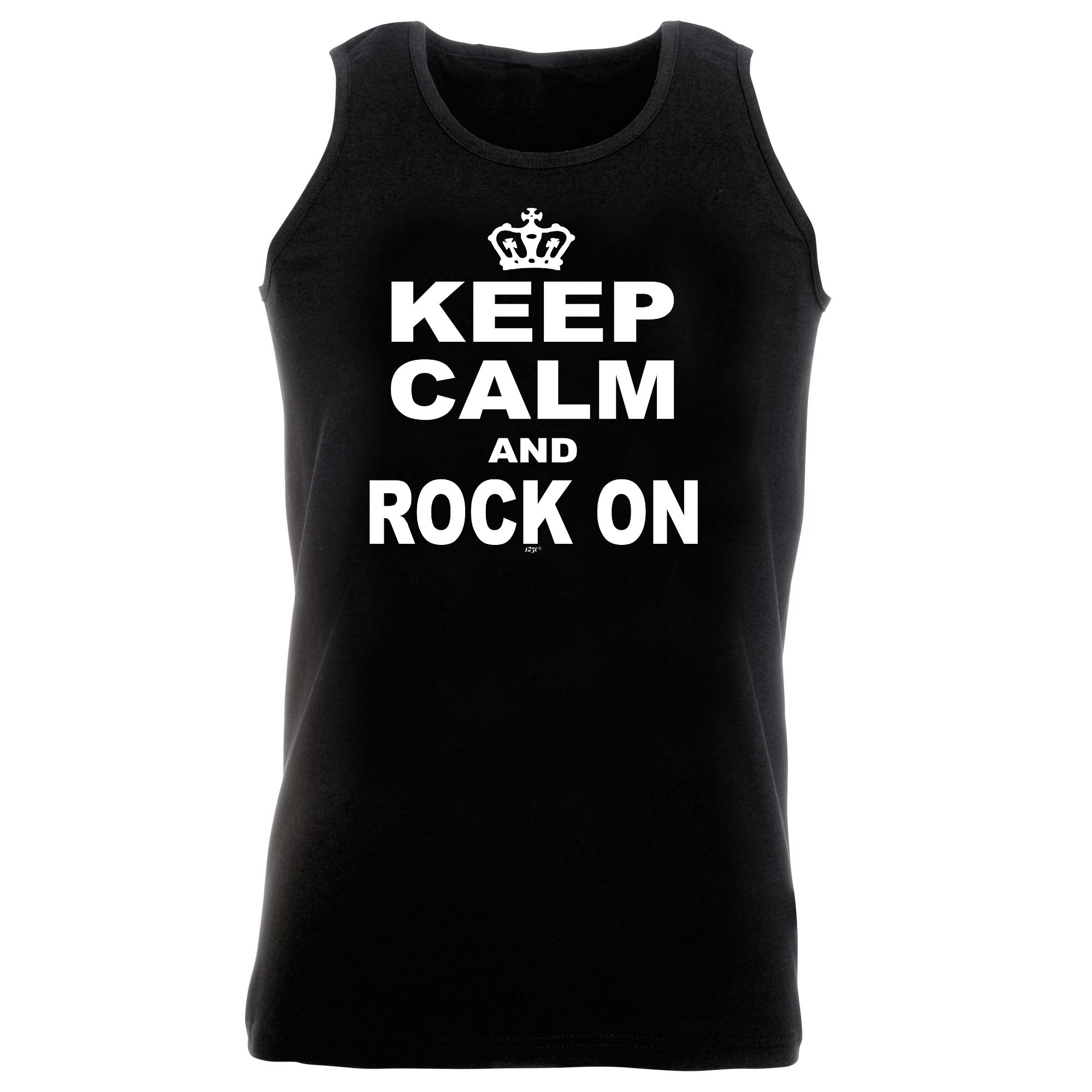 Keep Calm And Rock On - Funny Vest Singlet Unisex Tank Top