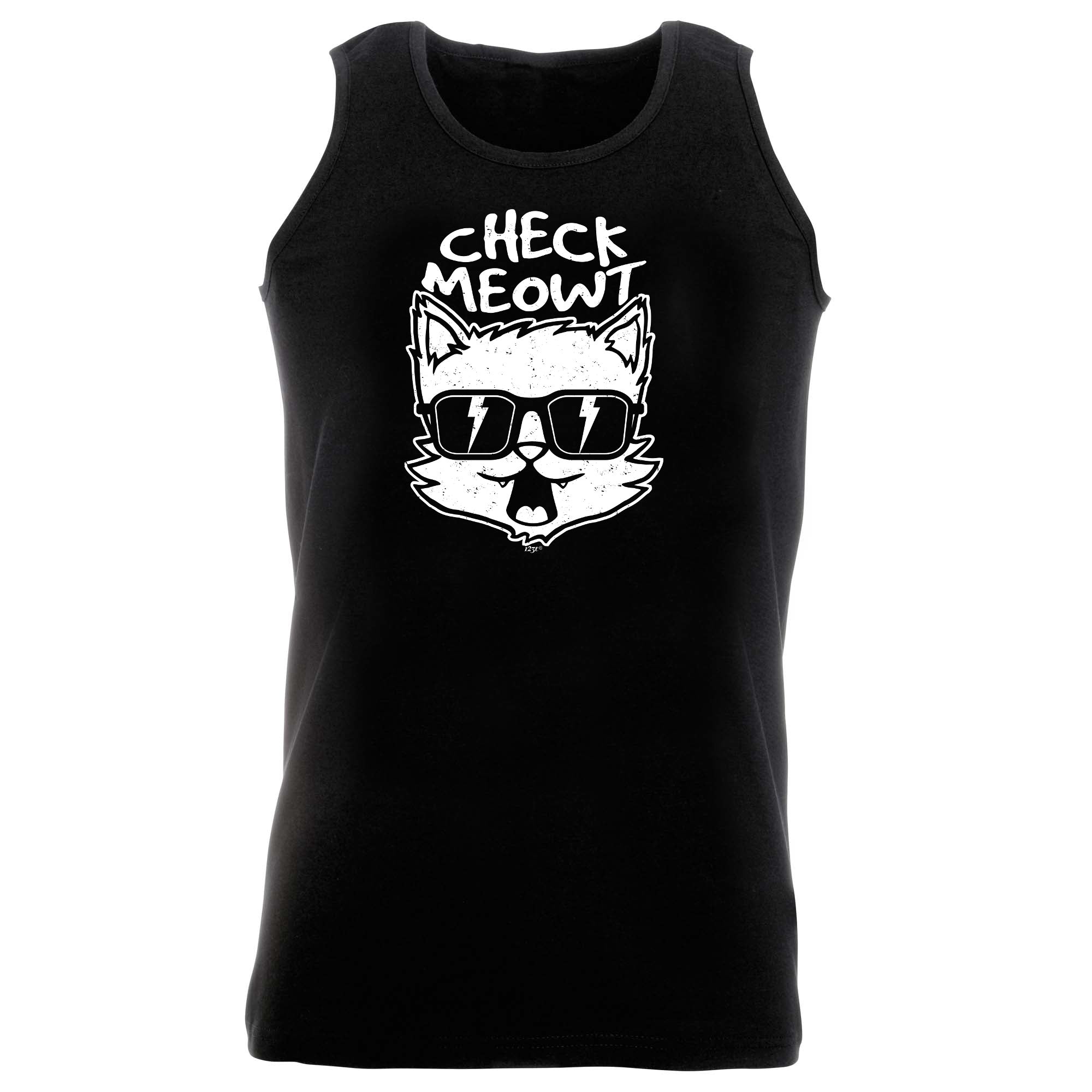 Check Meowt Cat - Funny Vest Singlet Unisex Tank Top