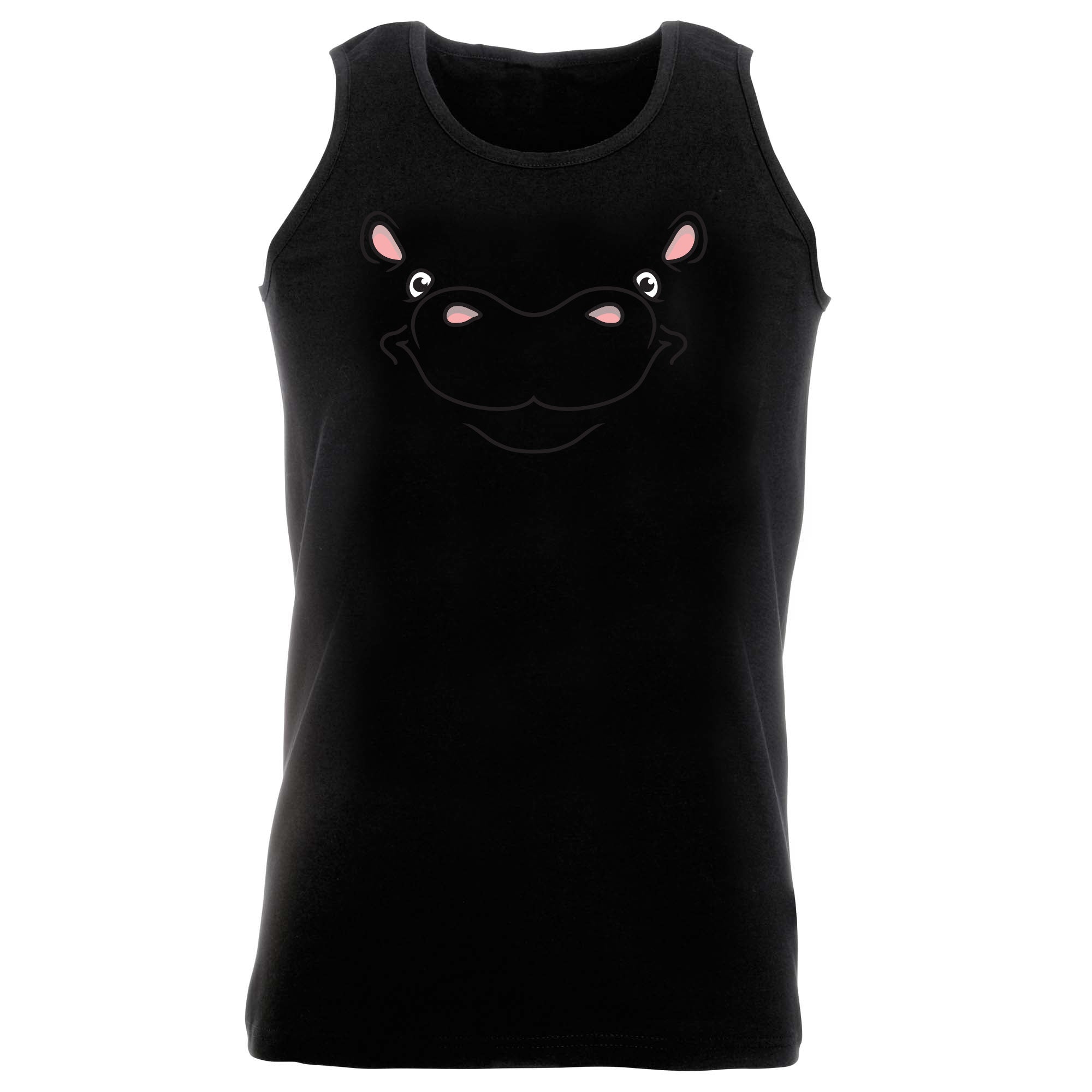 Hippo Ani Mates - Funny Vest Singlet Unisex Tank Top