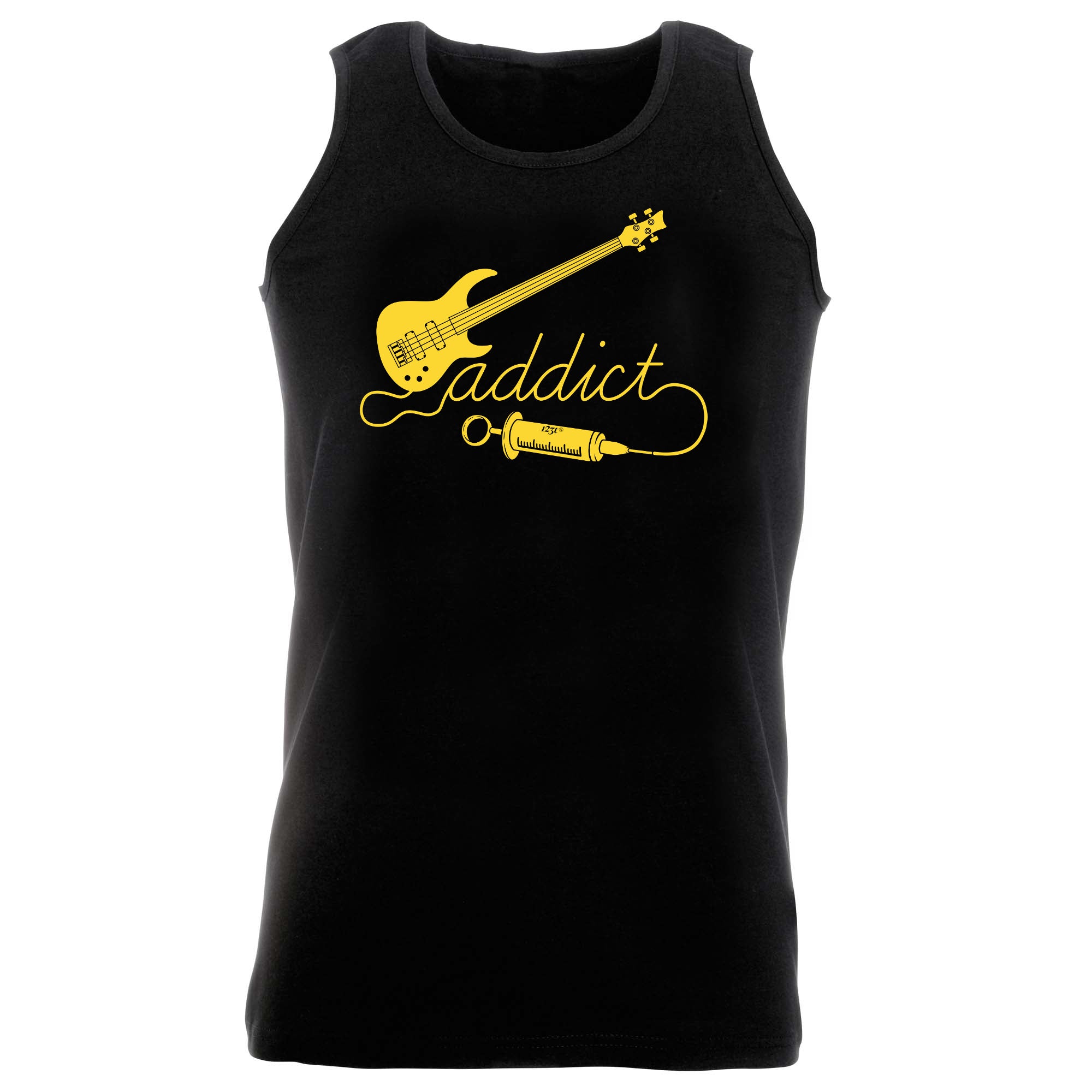 Bass Guitar Addict Music - Funny Vest Singlet Unisex Tank Top