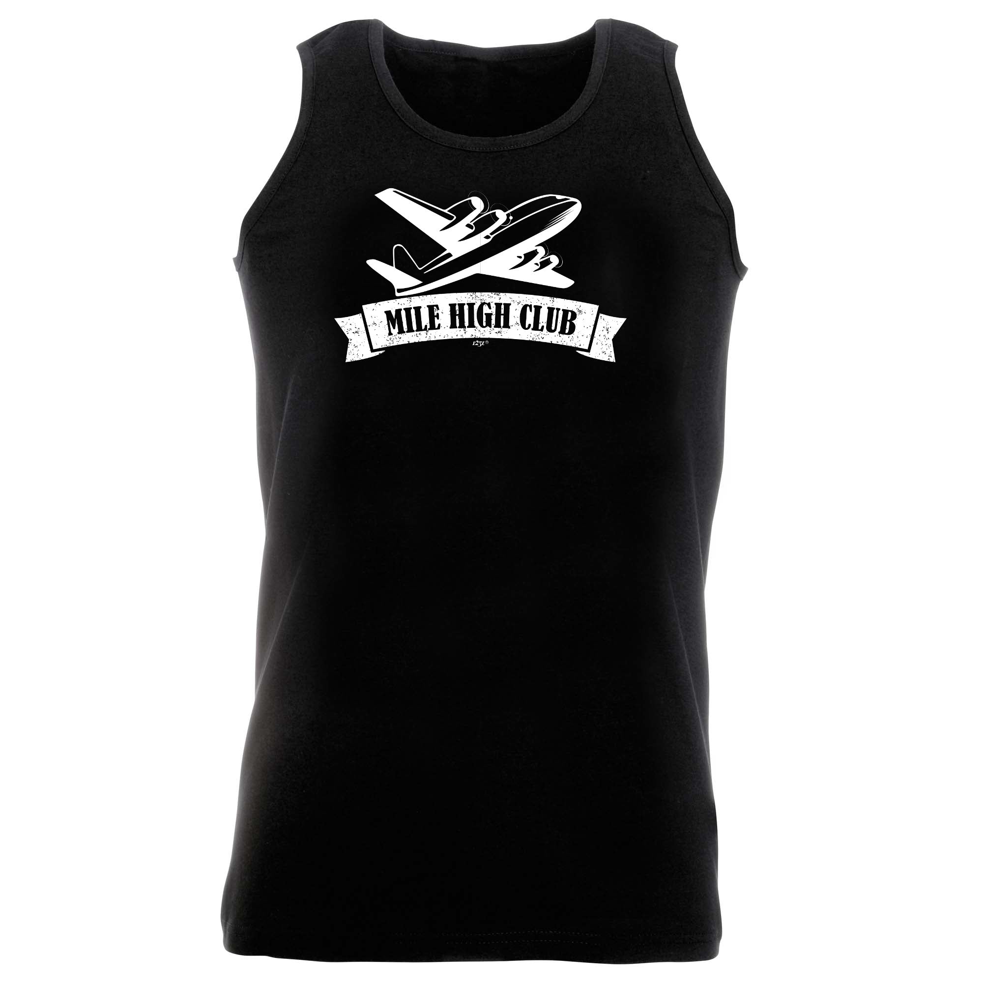 Mile High Club Plane - Funny Vest Singlet Unisex Tank Top