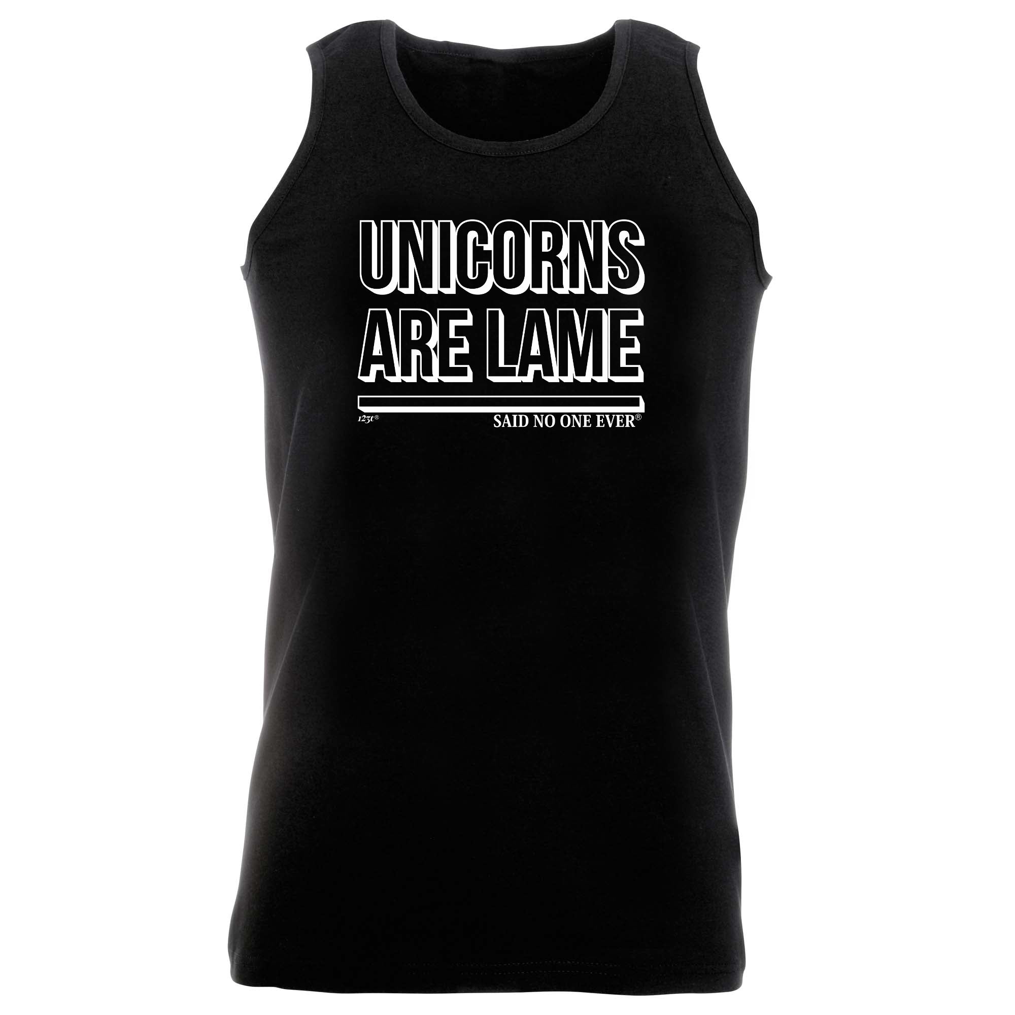 Unicorns Are Lame Snoe - Funny Vest Singlet Unisex Tank Top