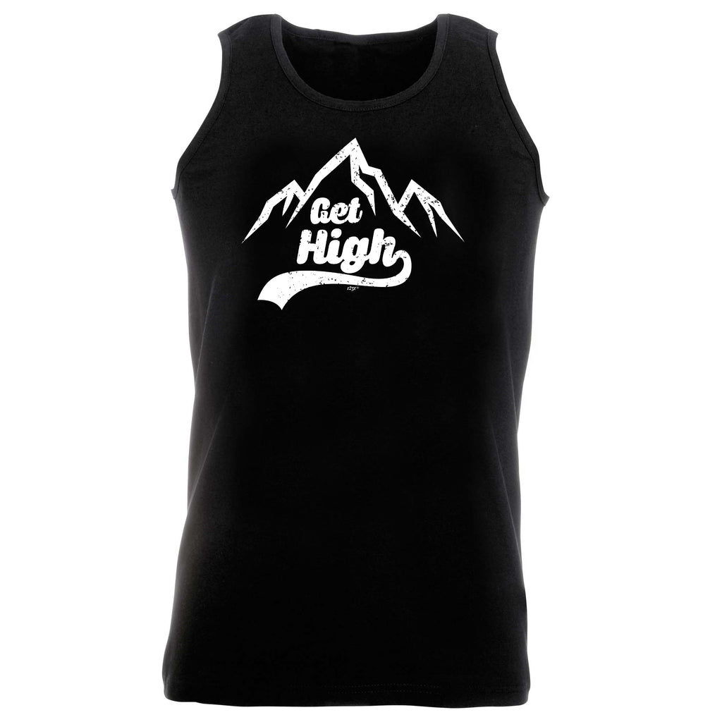 Get High Snow Mountains - Funny Vest Singlet Unisex Tank Top