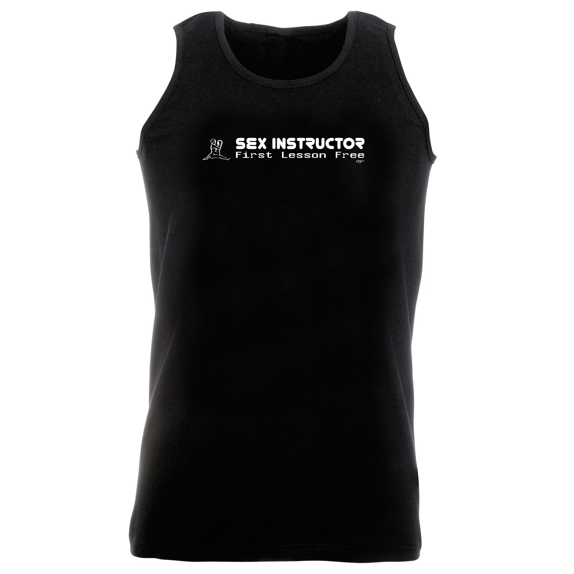 S X Instructor First Lesson Free - Funny Vest Singlet Unisex Tank Top
