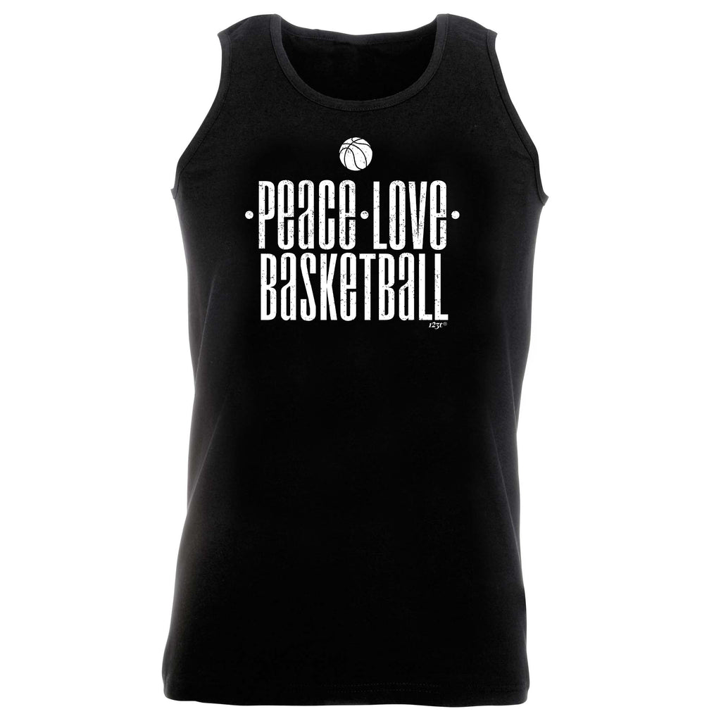 Peace Love Basketball - Funny Vest Singlet Unisex Tank Top