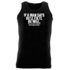 If A Man Says Hell Fix It He Will - Funny Vest Singlet Unisex Tank Top
