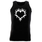 Flaming Heart - Funny Vest Singlet Unisex Tank Top