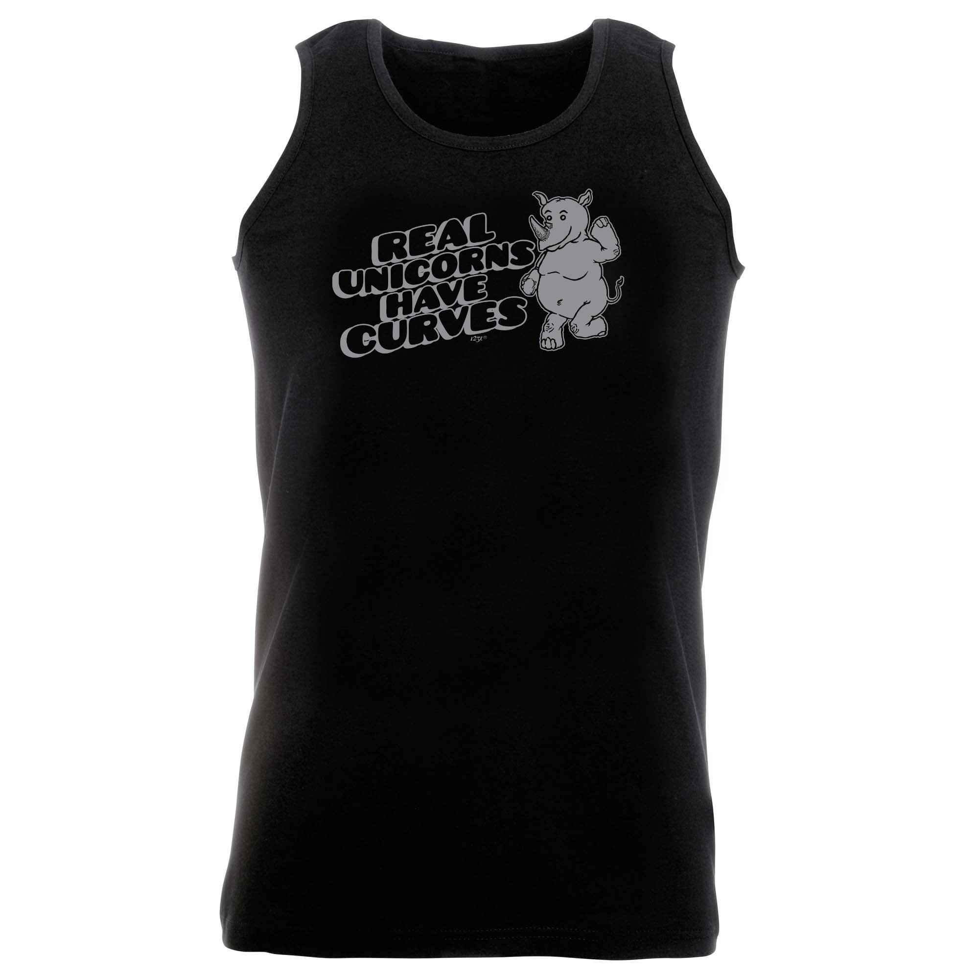 Real Unicorns Have Horns Rhino - Funny Vest Singlet Unisex Tank Top