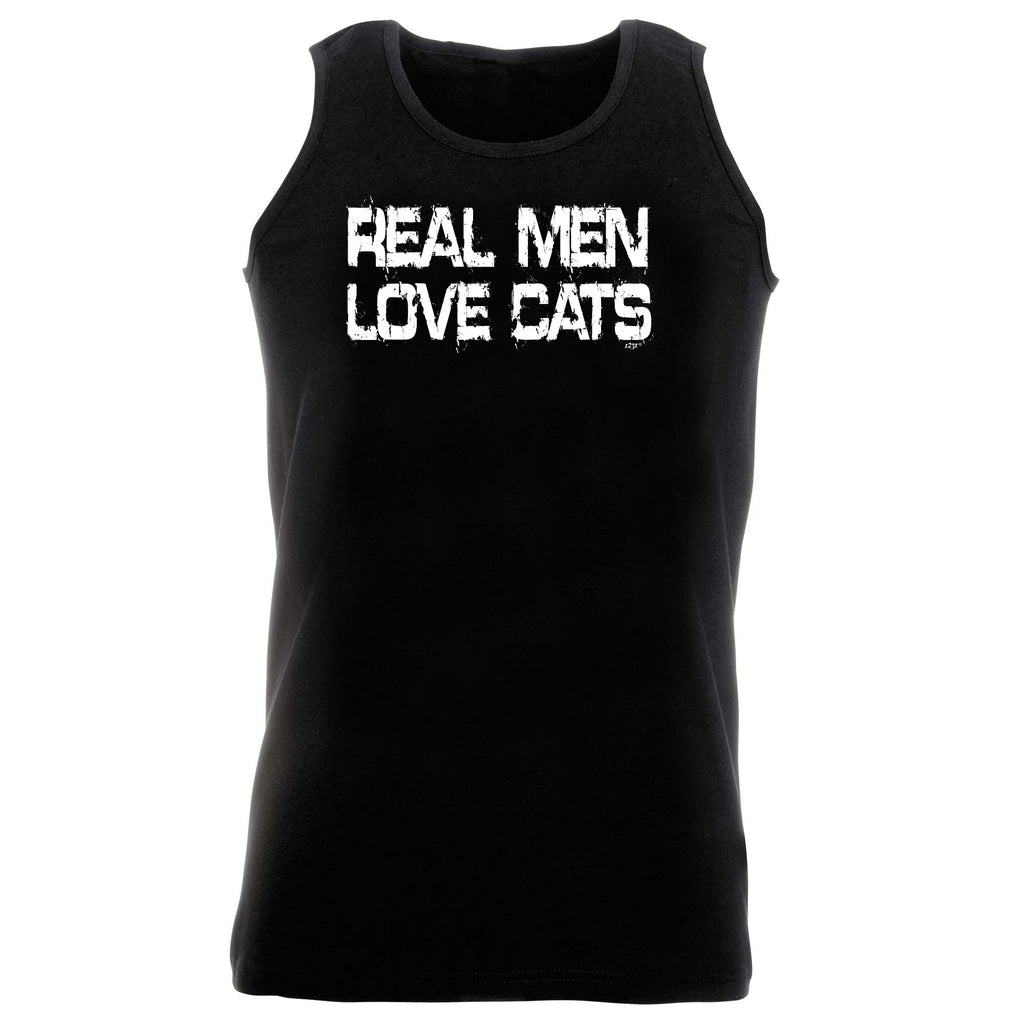 Real Men Love Cats - Funny Vest Singlet Unisex Tank Top