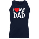 Love Dad Red Heart - Funny Vest Singlet Unisex Tank Top