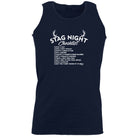 Stag Night Checklist Tshirt - Funny Vest Singlet Unisex Tank Top
