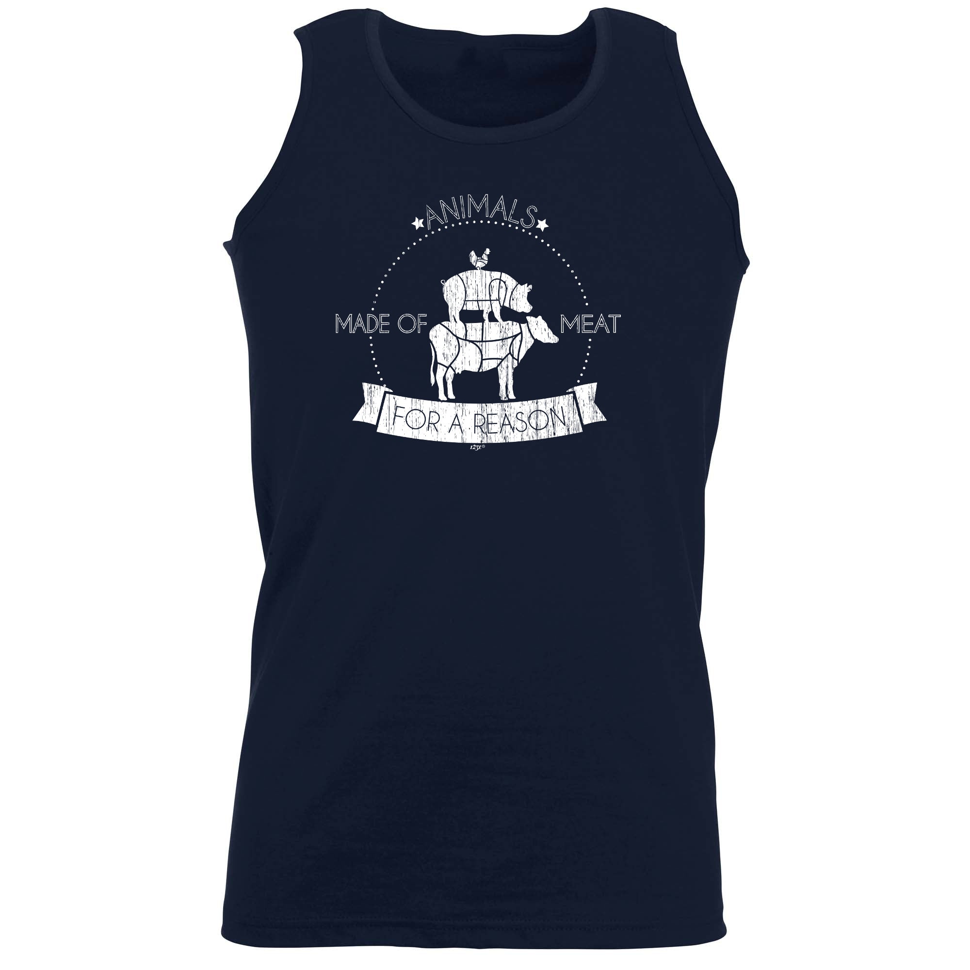 Animals Made Of Meat For A Reason - Funny Vest Singlet Unisex Tank Top