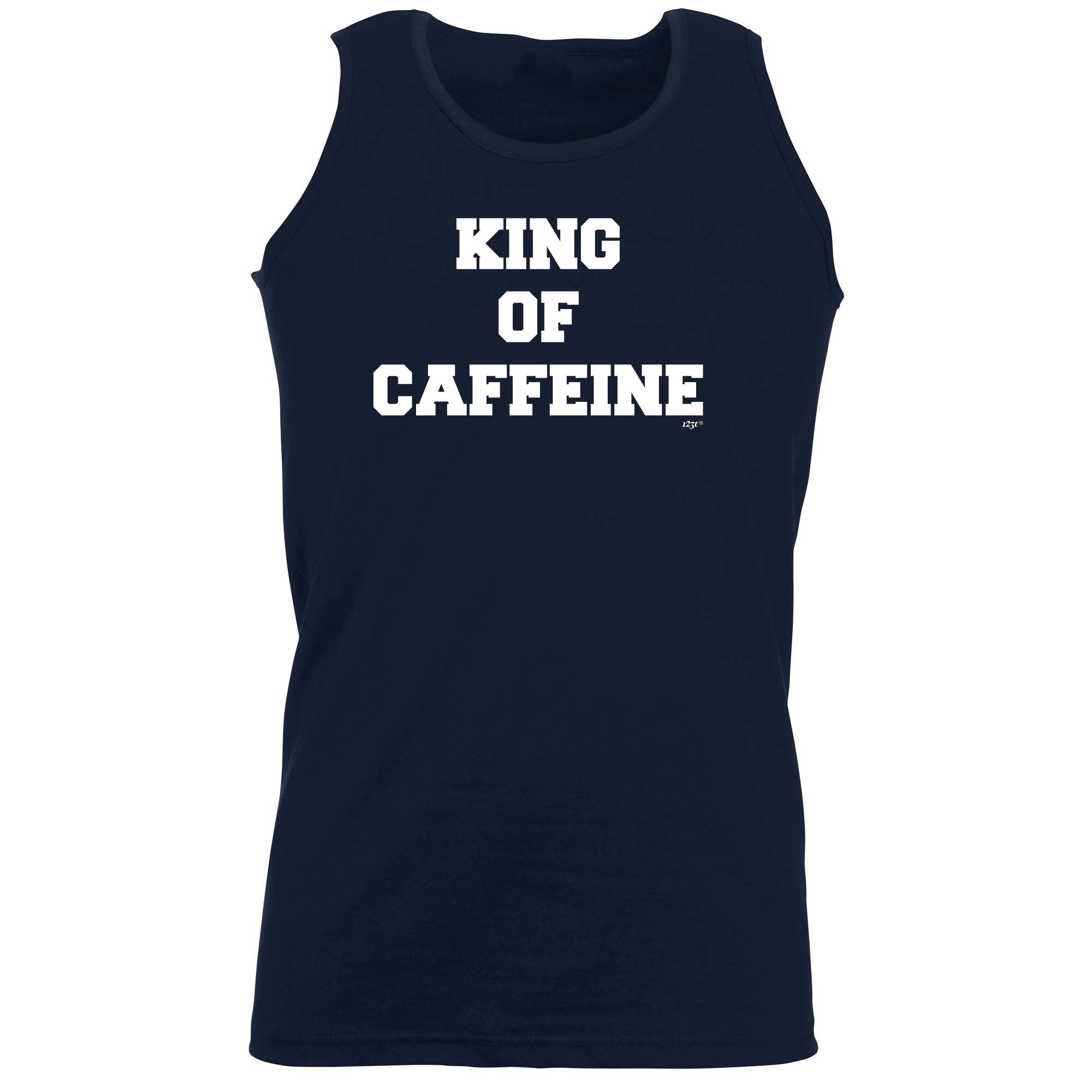 King Of Caffeine - Funny Vest Singlet Unisex Tank Top