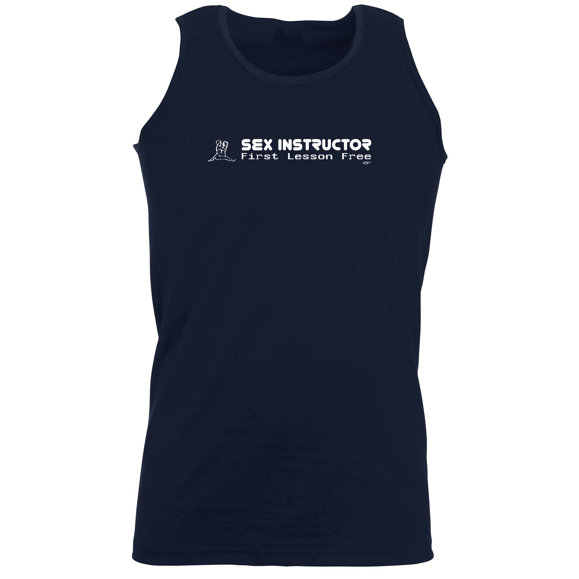 S X Instructor First Lesson Free - Funny Vest Singlet Unisex Tank Top