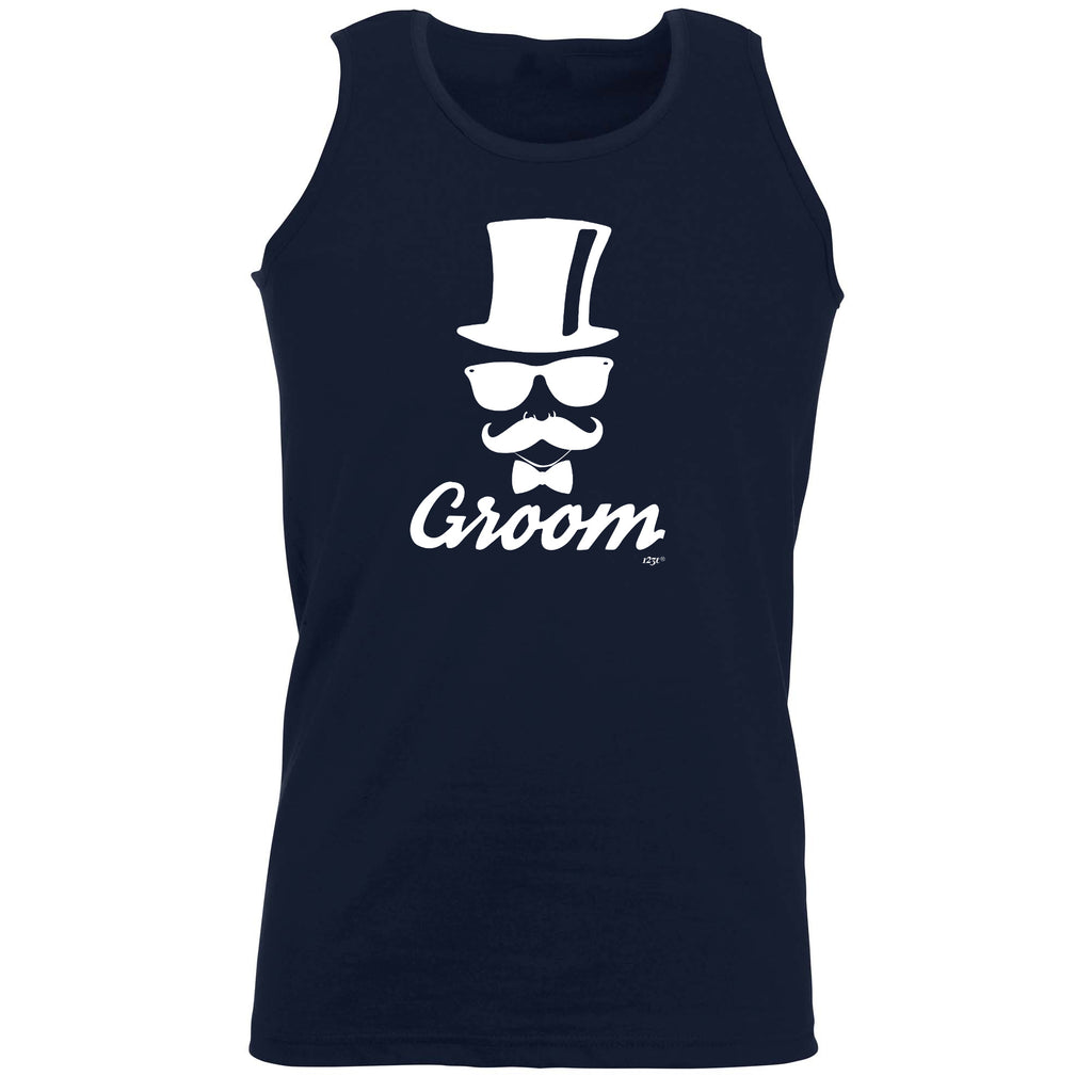 Groom Glasses Moustache Married - Funny Vest Singlet Unisex Tank Top