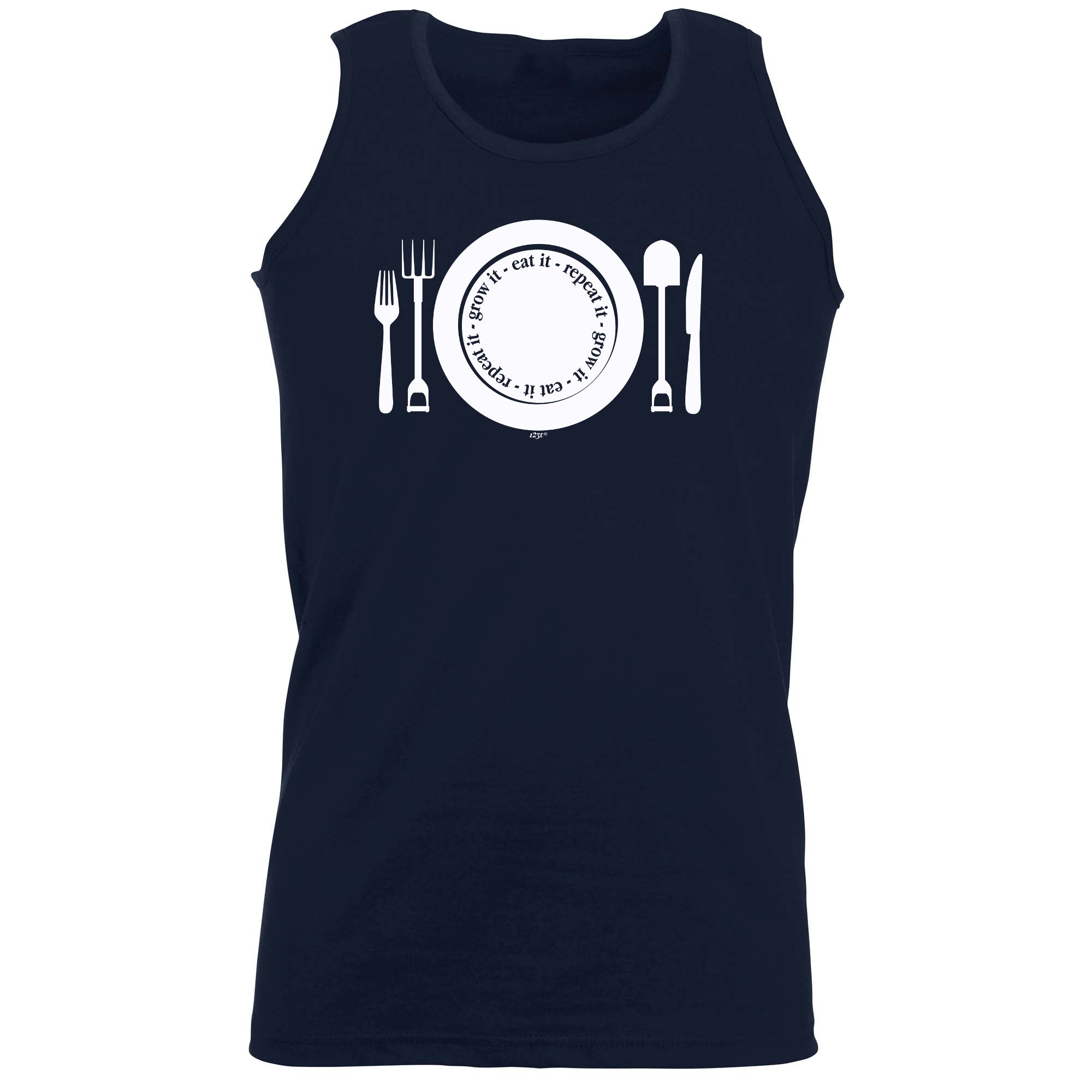 Grow It Eat It Repeat - Funny Vest Singlet Unisex Tank Top