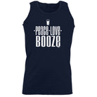 Peace Love Booze - Funny Vest Singlet Unisex Tank Top