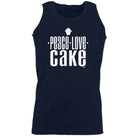 Peace Love Cake - Funny Vest Singlet Unisex Tank Top
