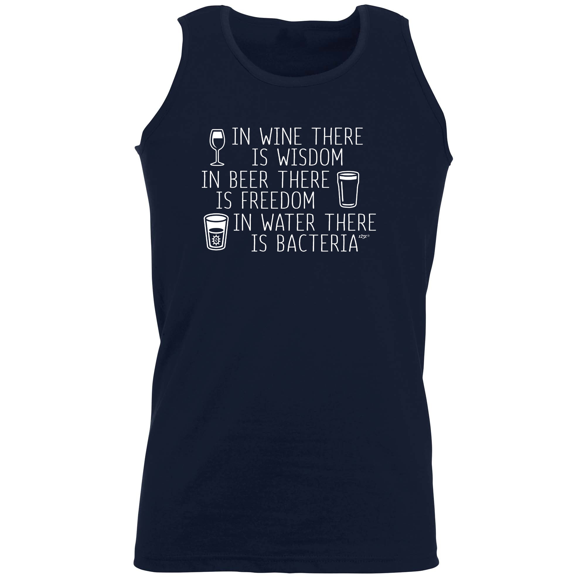 In Wine There Is Wisdom - Funny Vest Singlet Unisex Tank Top