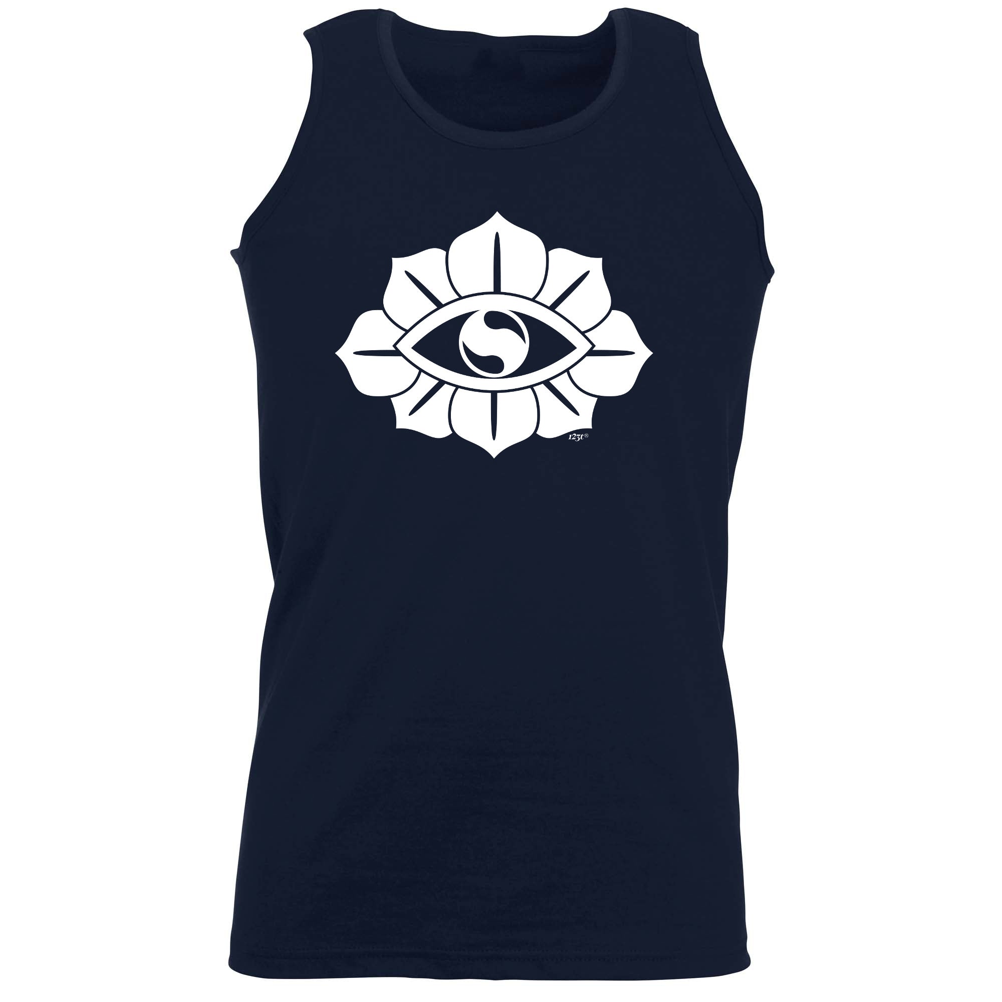 Festival Flower Eye White - Funny Vest Singlet Unisex Tank Top