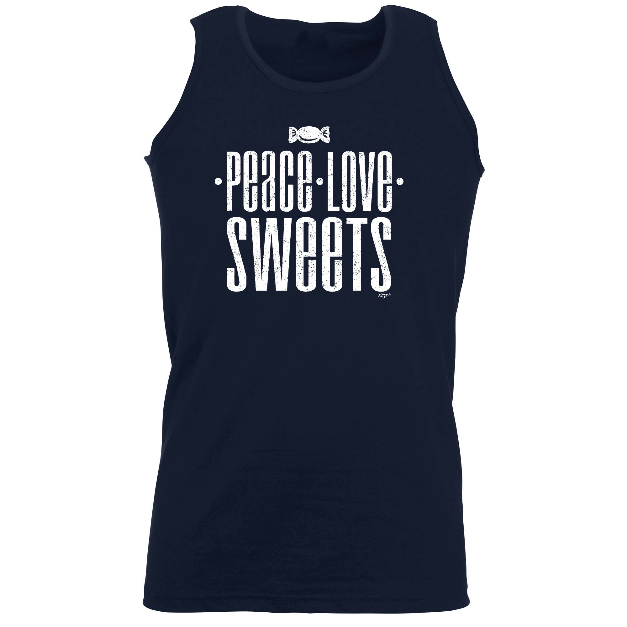 Peace Love Sweets - Funny Vest Singlet Unisex Tank Top