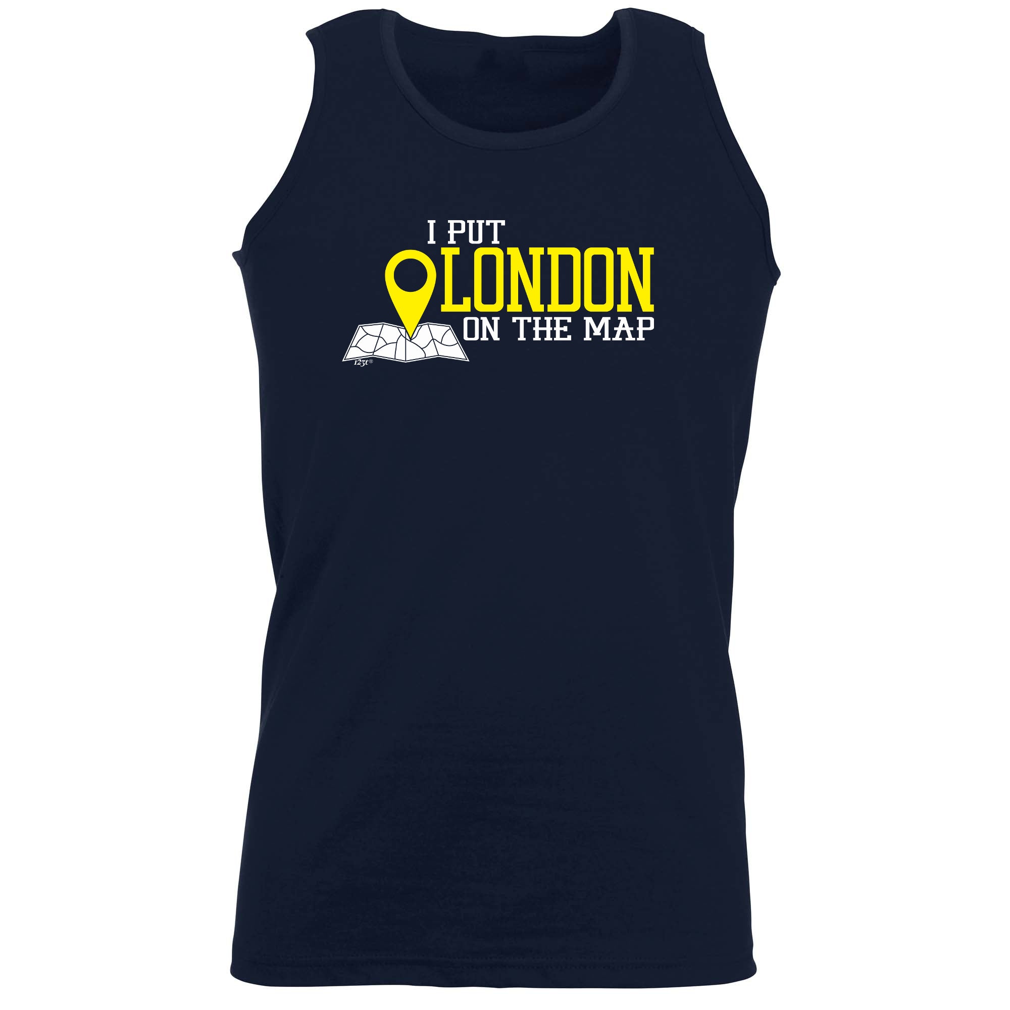 Put On The Map London - Funny Vest Singlet Unisex Tank Top