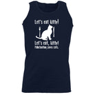 Lets Eat Kitty Punctuation Saves Cats - Funny Vest Singlet Unisex Tank Top