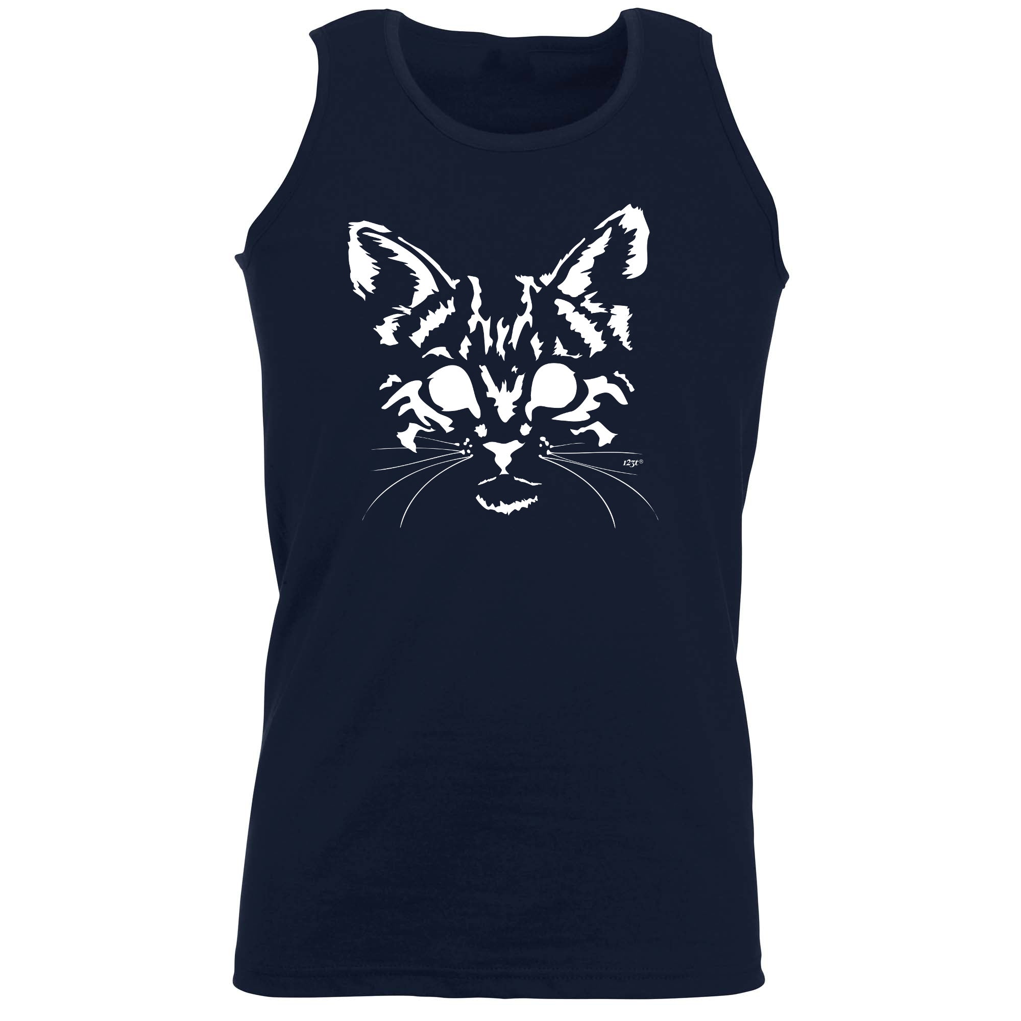 Cat Head - Funny Vest Singlet Unisex Tank Top