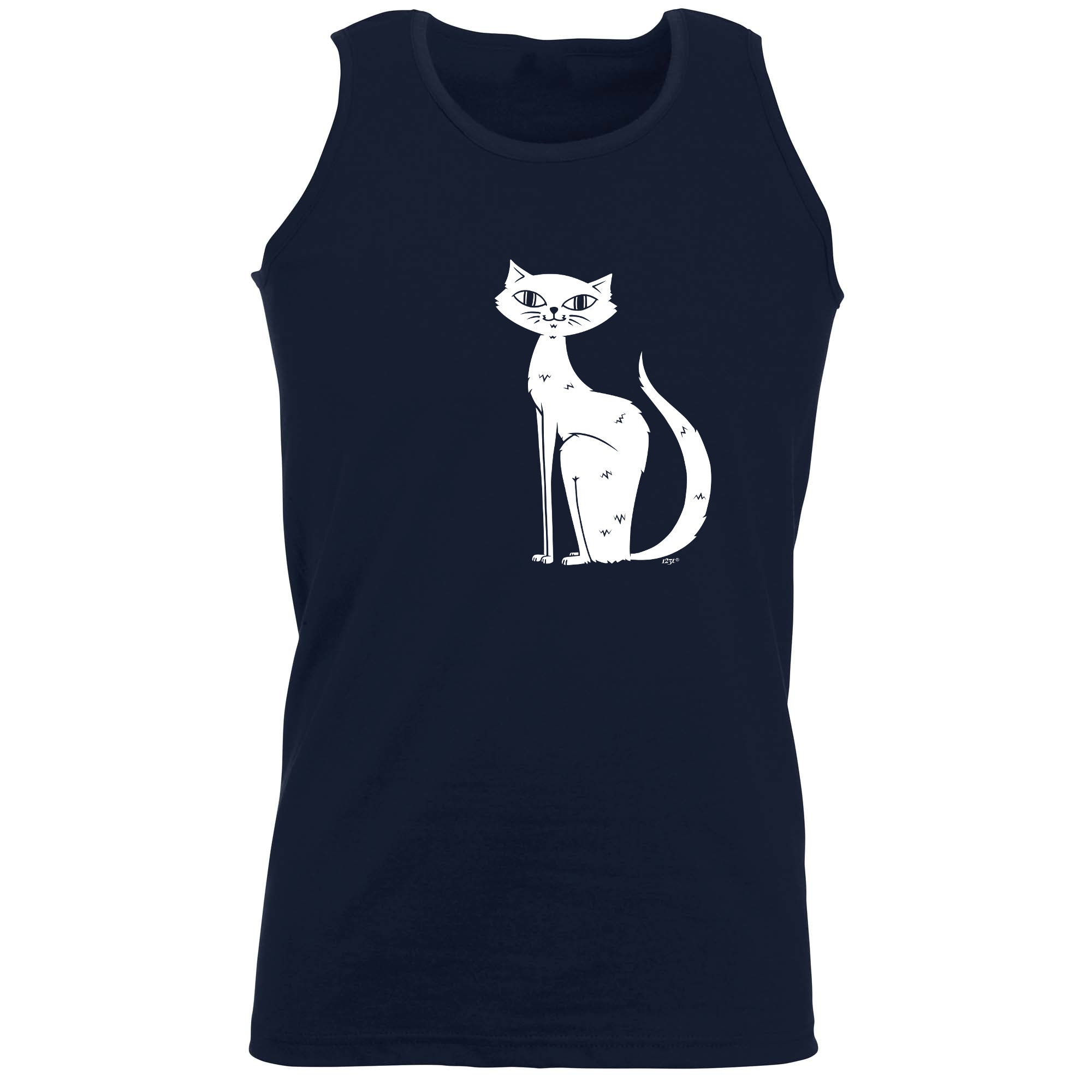 Cat Sitting - Funny Vest Singlet Unisex Tank Top