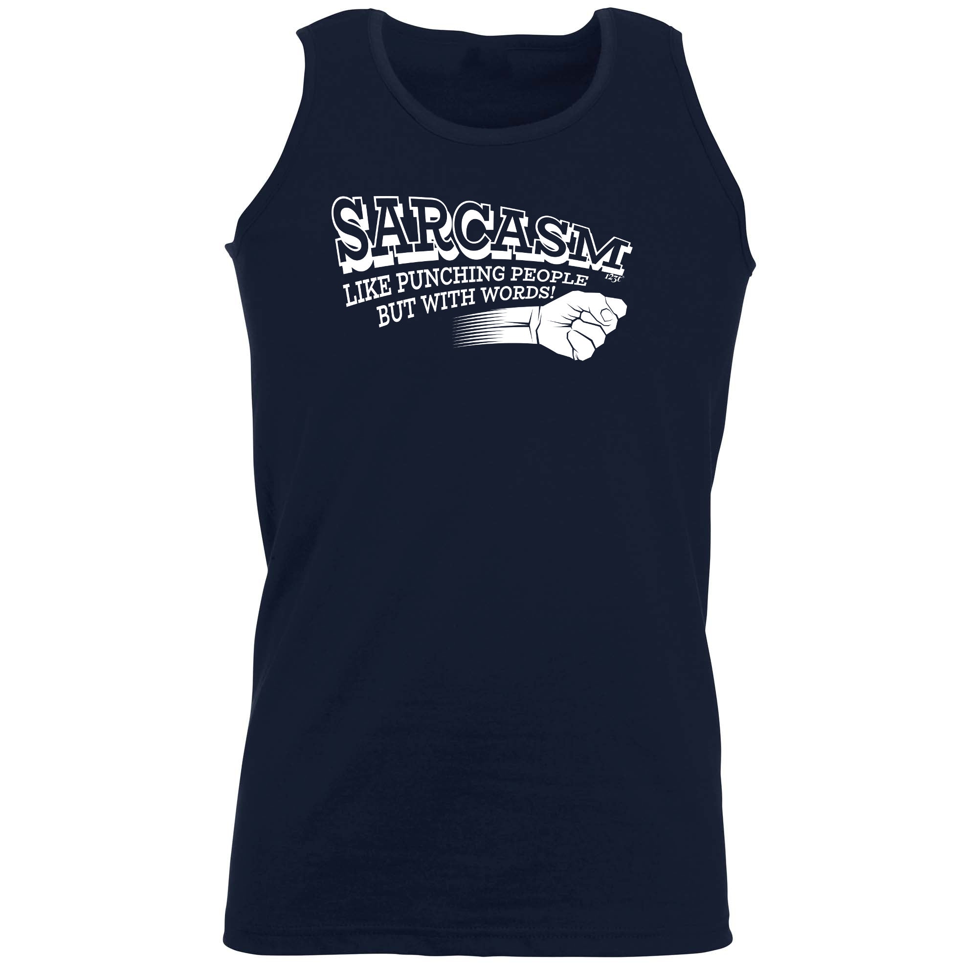 Sarcasm Like Punching People But With Words - Funny Vest Singlet Unisex Tank Top