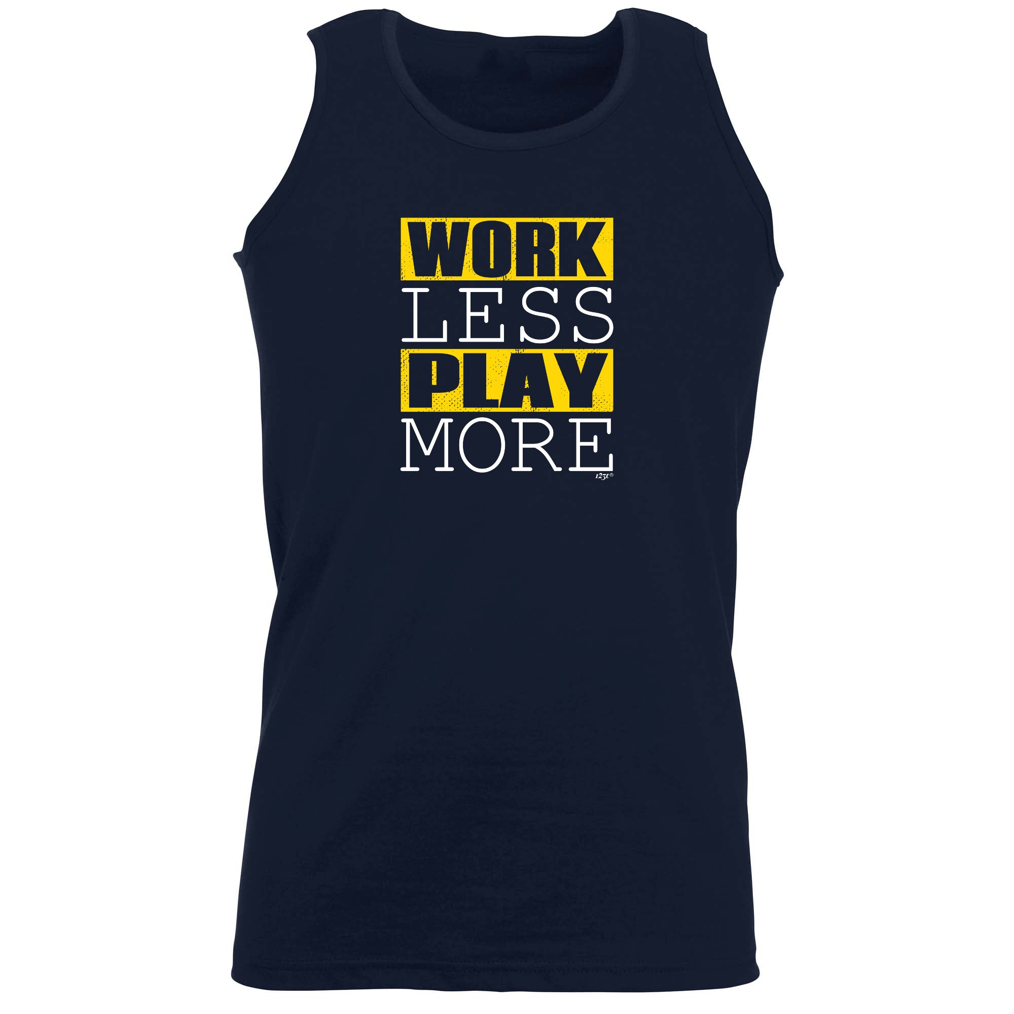 Work Less Play More - Funny Vest Singlet Unisex Tank Top