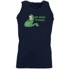 My Head Itches Dinosaur T Rex - Funny Vest Singlet Unisex Tank Top