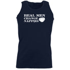 Real Men Change Nappies - Funny Vest Singlet Unisex Tank Top