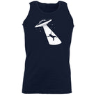 Ufo Abduction White - Funny Vest Singlet Unisex Tank Top