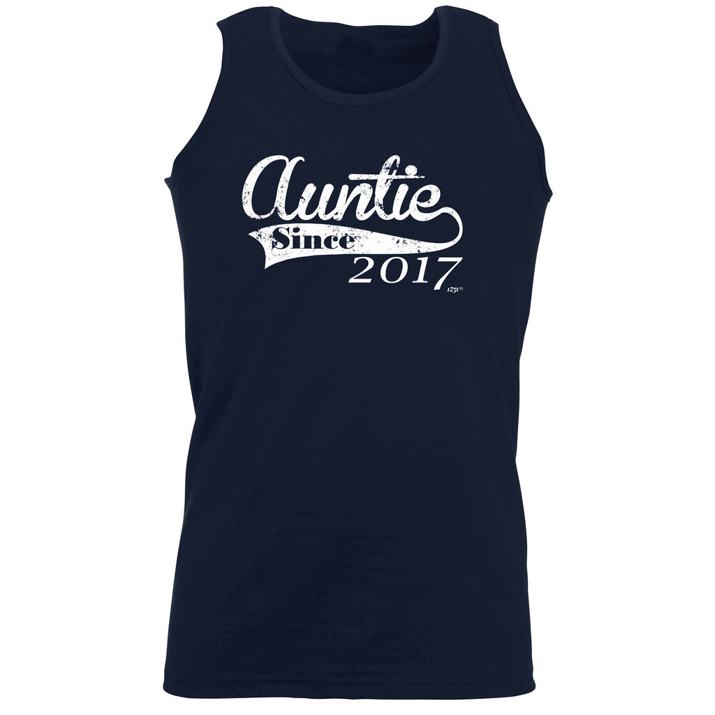 Auntie Since 2017 - Funny Vest Singlet Unisex Tank Top