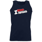 Love Horses Stencil - Funny Vest Singlet Unisex Tank Top