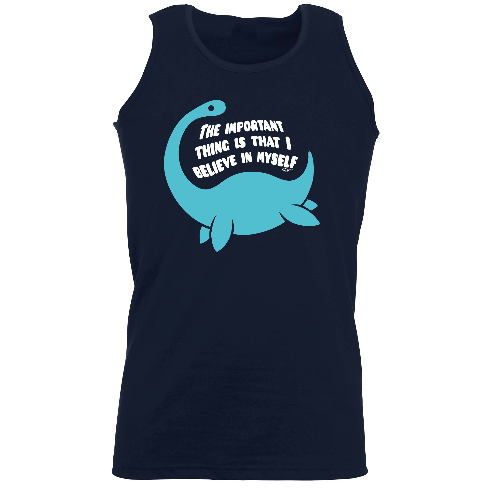 Believe In Myself Dinosaur - Funny Vest Singlet Unisex Tank Top